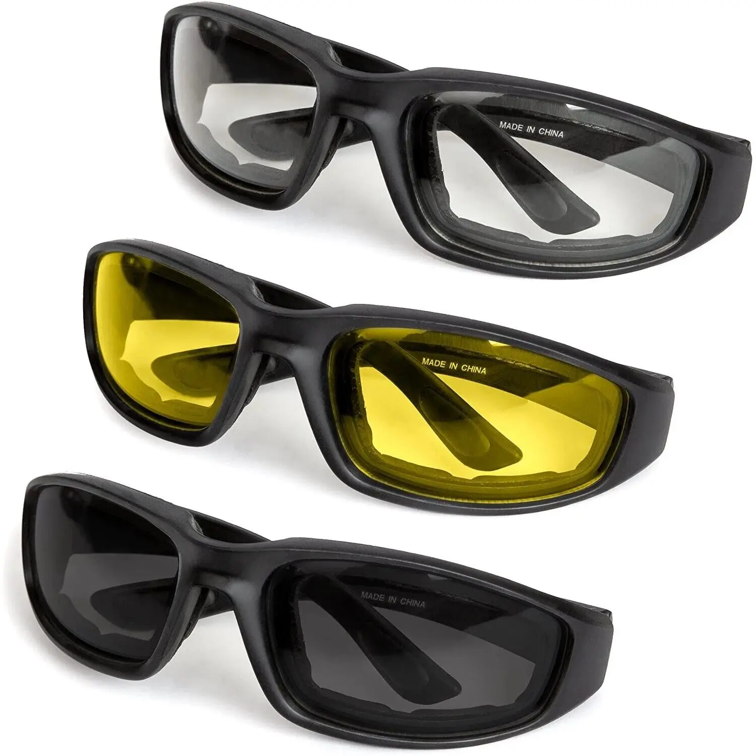 Outdoor UV-Schutzbrille Gepolsterte Schutzbrille Anti-UV Unisex Sport Sonnenbrille Brillen Motorrad Reitbrille für Abenteurer Image