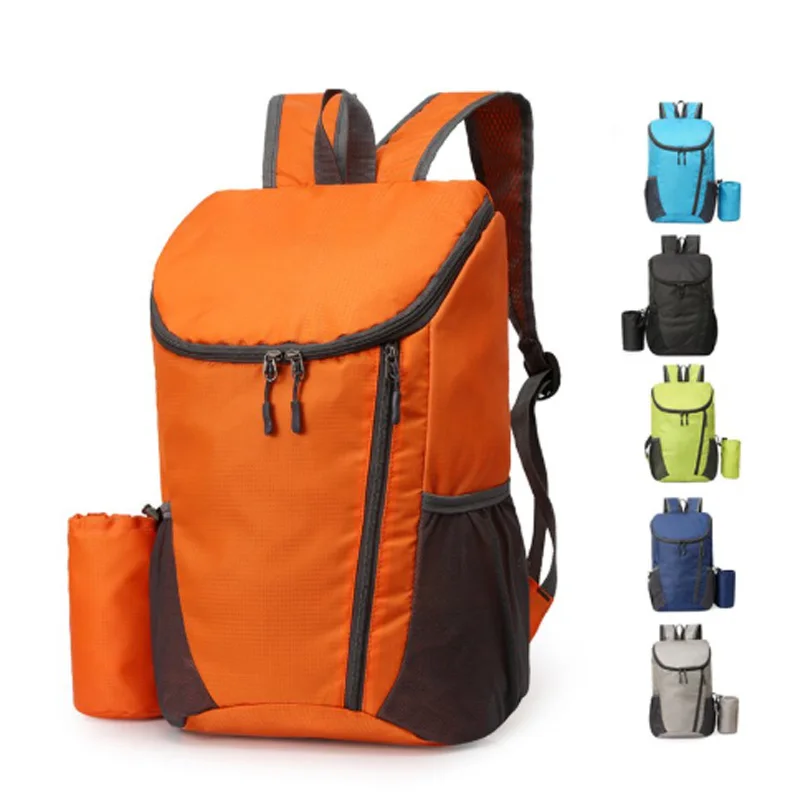 Minimalistischer, faltbarer Rucksack mit großer Kapazität, Unisex, tragbar, wasserdicht, Outdoor-Reisen, Sportrucksack, Nylon, Unisex, lässiger Rucksack