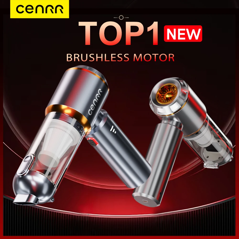 CENRR Mini Auto Staubsauger Cordless Leistungsstarke Drahtlose Auto Reiniger Handheld Tragbare Staubsauger Reinigung Maschine Image