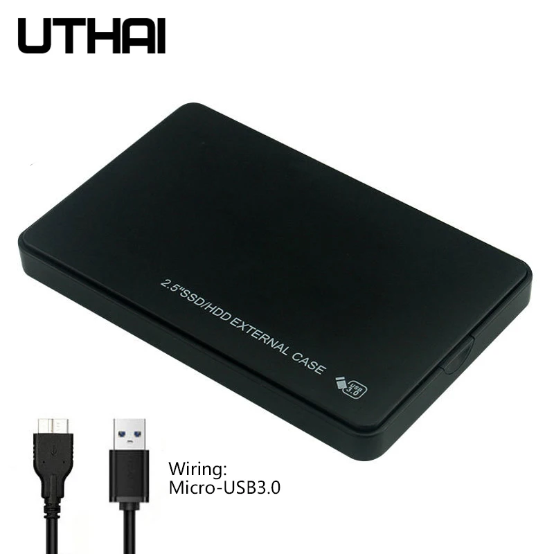 UTHAI U25 2,5 Zoll SATA3 USB3.0 HDD-Gehäuse, werkzeugloses mobiles Gehäuse, externes Festplattenkartengehäuse für tragbare Speicher Image