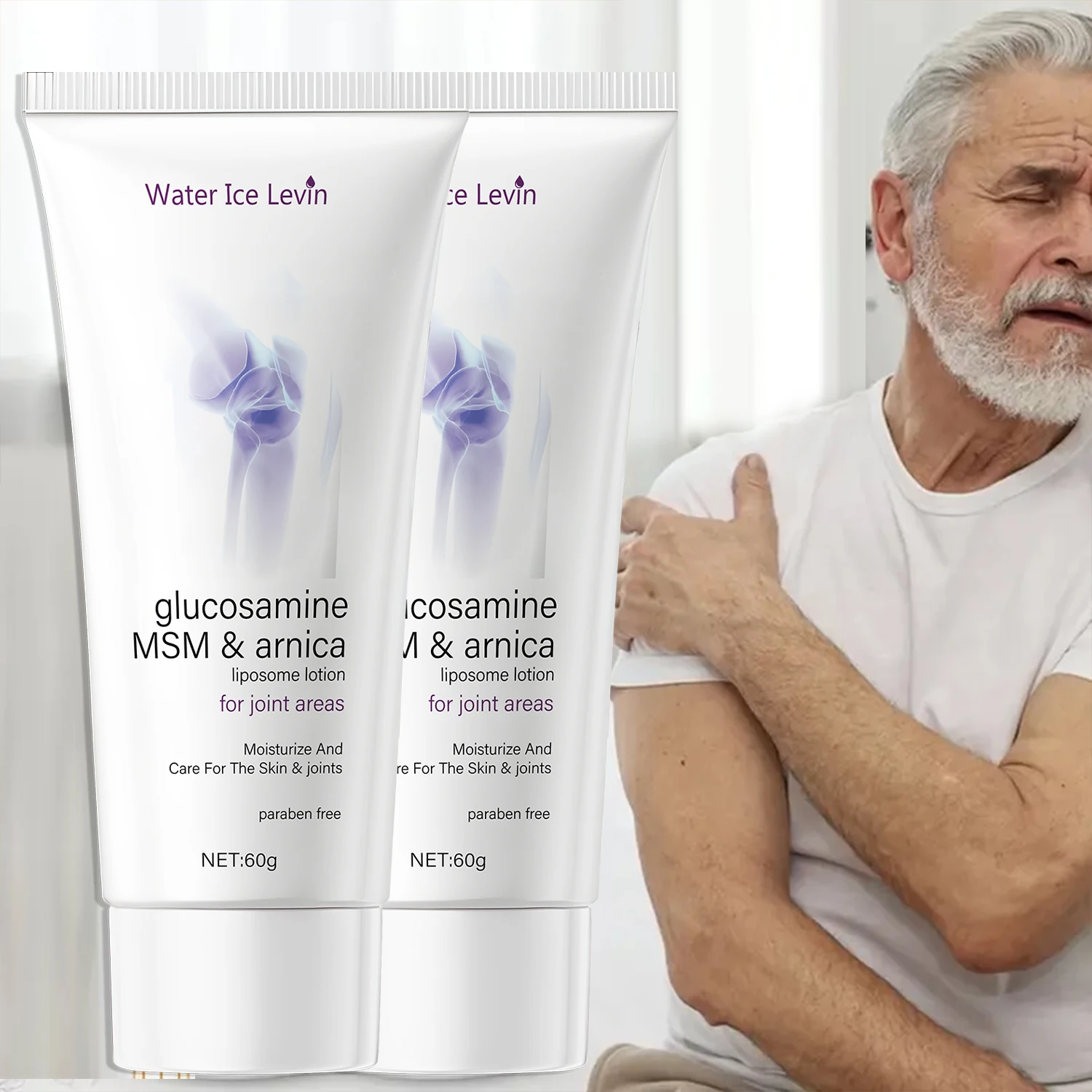 Glucosamin MSM & Arnica Gelenkcreme Liposomlotion – spendet Feuchtigkeit, pflegt und schützt die Haut und Gelenke und parabenfreie Formel. Image