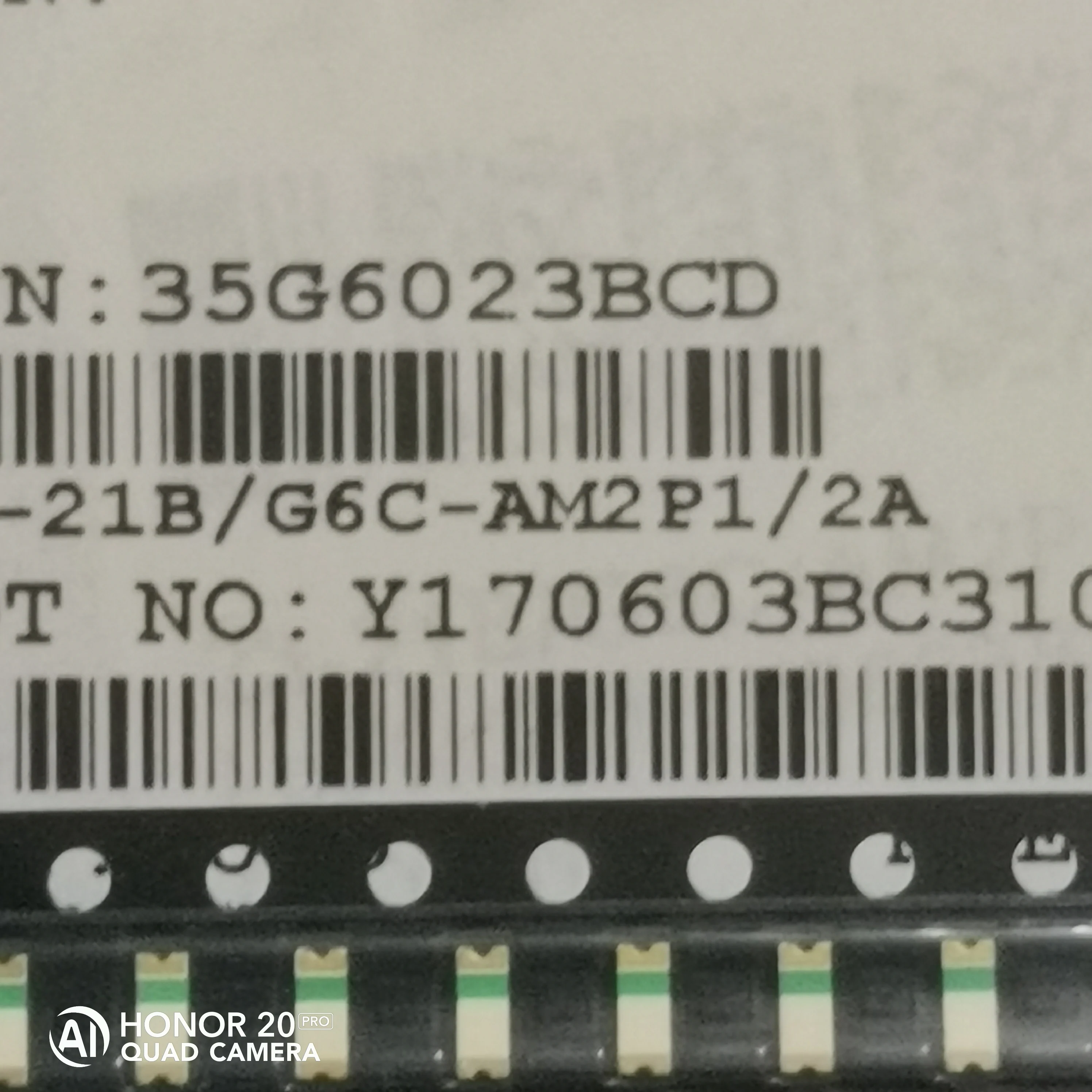 50 Stück/23-21B/G6C-AM2P1/2A Rückwärtspaste 1206 grün Highlight Platine Kontrollleuchte Image