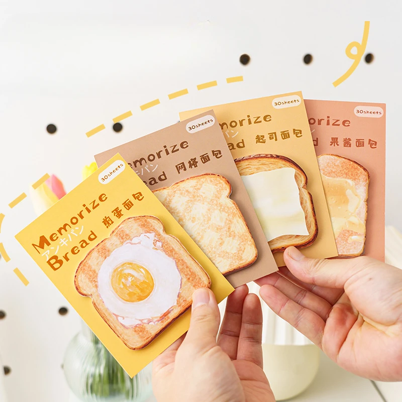 Memory Bread Series Praktische Notizen Kreative und schöne Notizen Memo N Times Ins Style High-End-Notizpapier Schreibwarenzubehör