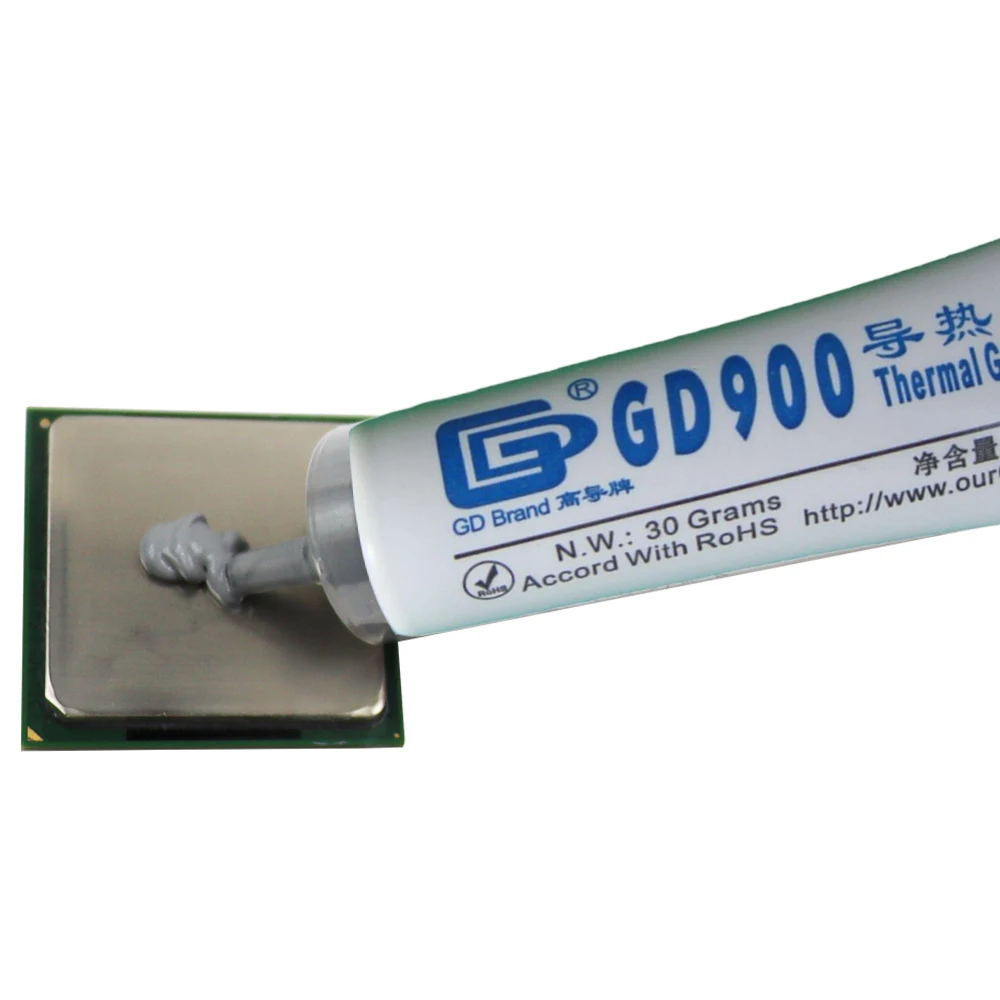GD GD900 Wärmeleitende Fettpaste, Silikonpflaster, Kühlkörperverbindung, 30 g, hohe Leistung, Grau für CPU Image