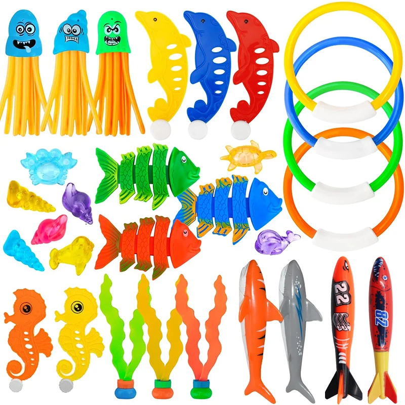 Tauchen Requisiten Schwimmen Pool Dekoration Farbige Kunststoff Sommer Wasser Spielausrüstung Training Outdoor Freizeit Unterhaltung TMZ Image