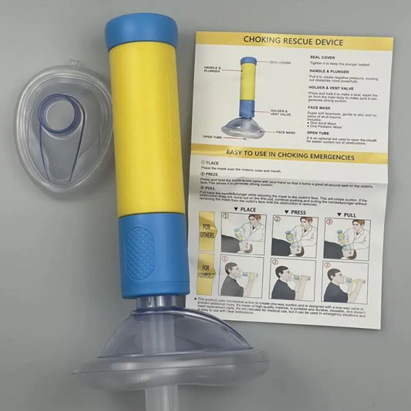 Tragbare cpr Erste-Hilfe-Kit lebens rettende Asphyxie Rettungs training Vac Gerät Home Outdoor Erstickung Combo-Kits für erwachsene Kinder Image