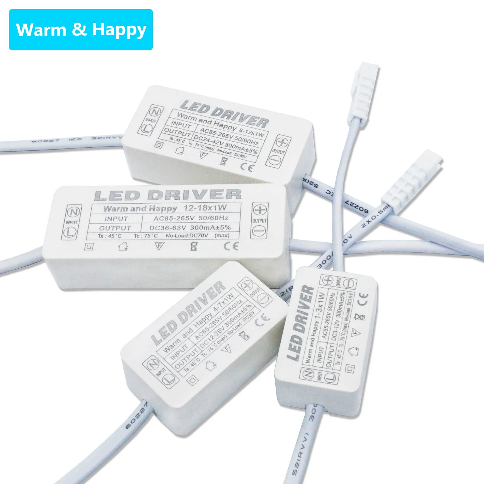 LED-Treiber, 220 V, 3 W, 5 W, 7 W, 12 W, 18 W, 20 W, 25 W, 36 W, LED-Transformator, Konstantstrom-Antrieb, Stromzubehör, 250 mA, 300 mA Image