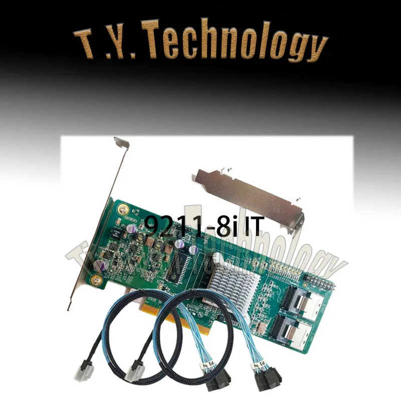 LSI INSPUR 9211-8i 6 Gbit/s HBA LSI FW:P20 IT-Modus ZFS FreeNAS unRAID+2* SFF-8087 SATA Image