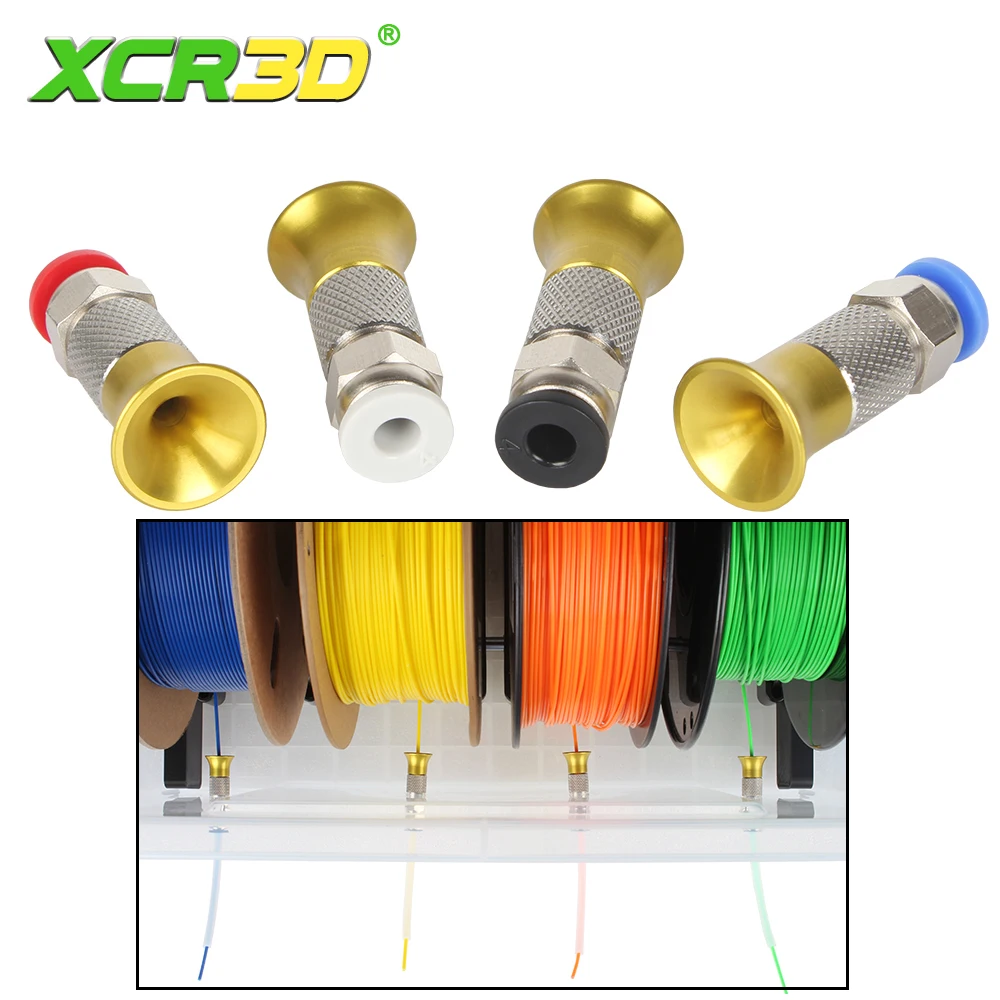 3D Drucker Filament Trockner Box Zubehör PC4-M6 Pneumatische Gerade Stecker 4*2,5mm PTFE Rohr 1,75mm M6 Feed Fitting Koppler Image