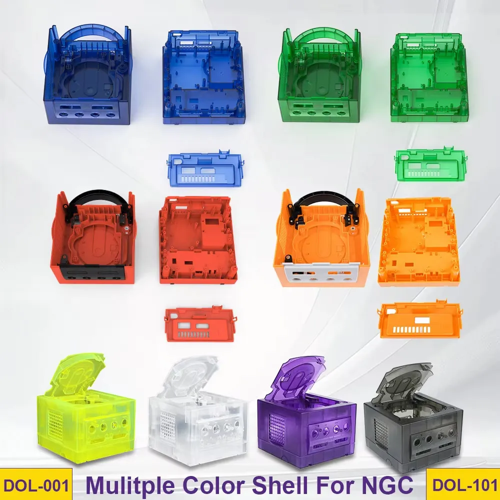 Für ngc shell transparente fall ersatz schale für gamecube klar box für ngc videospiel konsole DOL-001/DOL-101