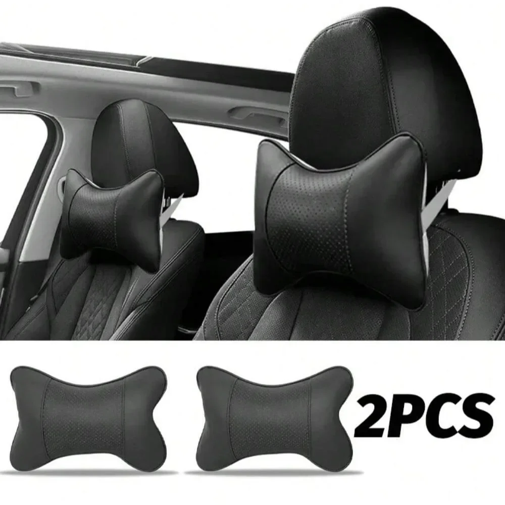Autositz-Kopfstütze mit atmungsaktivem Netz, automatische Sicherheit, Kopf- und Nackenstütze, Relax-Kissen, Kissen, Autoschutz Image