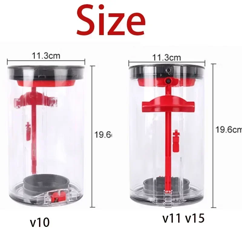 Staubbehälter kompatibel mit Dyson V10 SV12 V11 V15 SV14 SV15 SV22 Staubsauger Kanister Bin Ersatzzubehör Teile Image