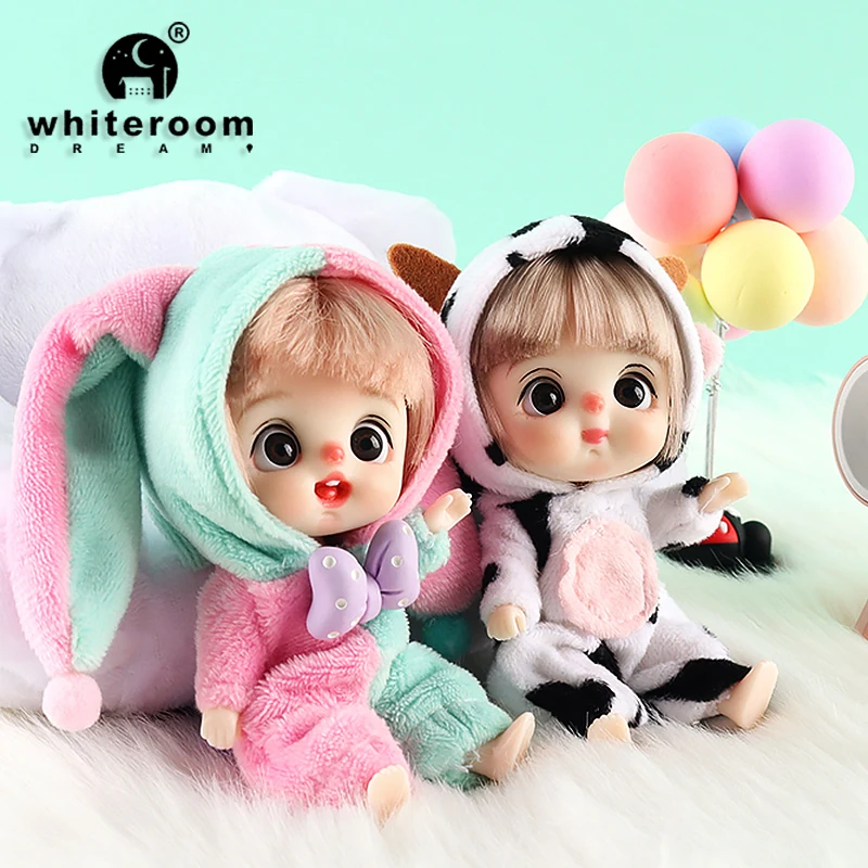 Ob11 Bjd Puppe Zubehör Bett Body Obitsu 11, Kleidung Puppen für Mädchen Jungen Spielzeug Baby Kawaii Anime Spielzeug Artikel Pyjama Miniatur