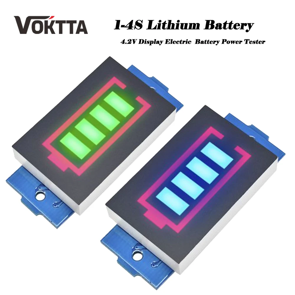 1S 2S 3S 4S 6S Serie Lithium Batterie Kapazität Anzeige Modul Display Elektrische Fahrzeug Batterie power Tester Li-po Li-ion Image