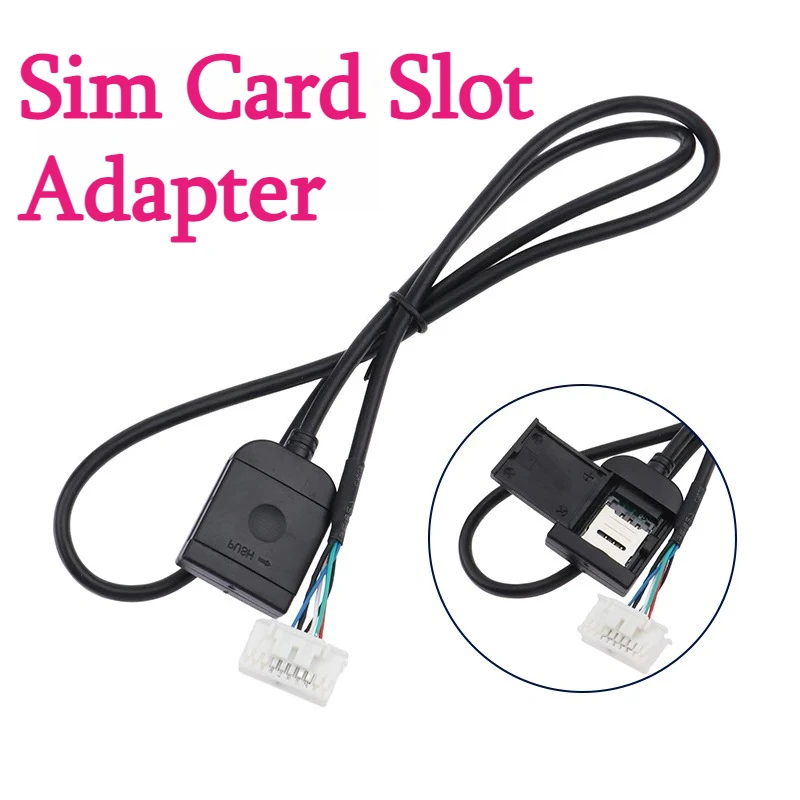 Sim Karte Slot Adapter Für Android Radio Multimedia Gps 4G 20pin Kabel Stecker Auto Zubehör Drähte Ersatz teil Image