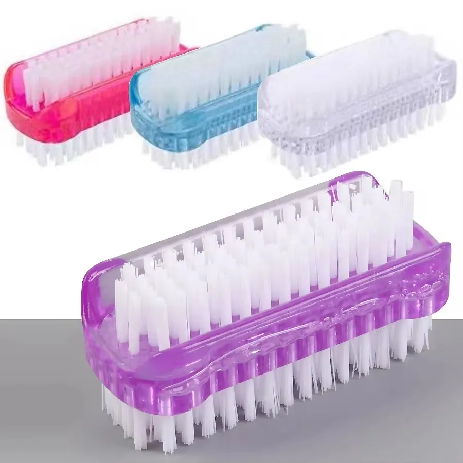Doppelseitige Nagelreinigungsbürste, Maniküre- und Pediküre-Werkzeug, ideal für Fingernägel und Zehennägel Image