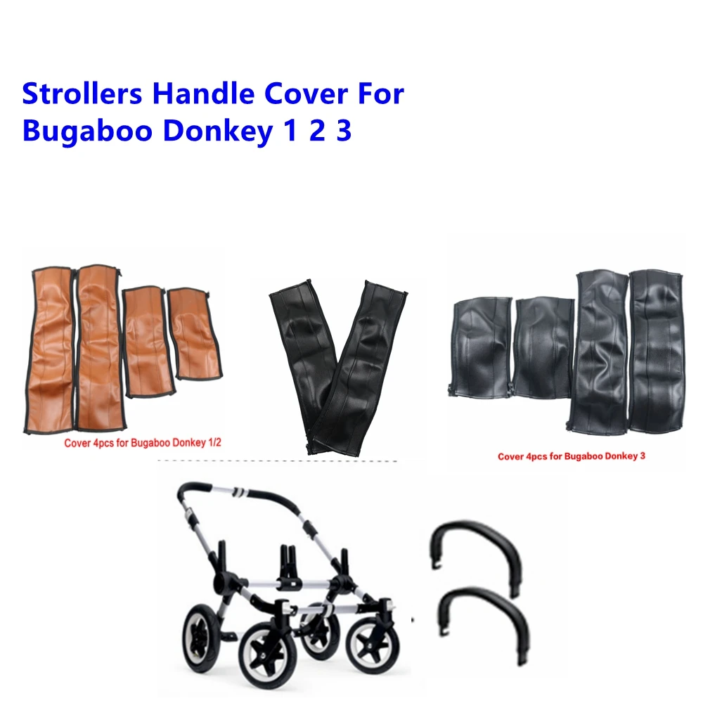 Kinderwagen Armlehnen Abdeckungen Für Bugaboo Esel 1 2 3 5 Kinderwagen Pu Leder Schutzhülle Griff Bumber Abdeckungen Kinderwagen Zubehör Image