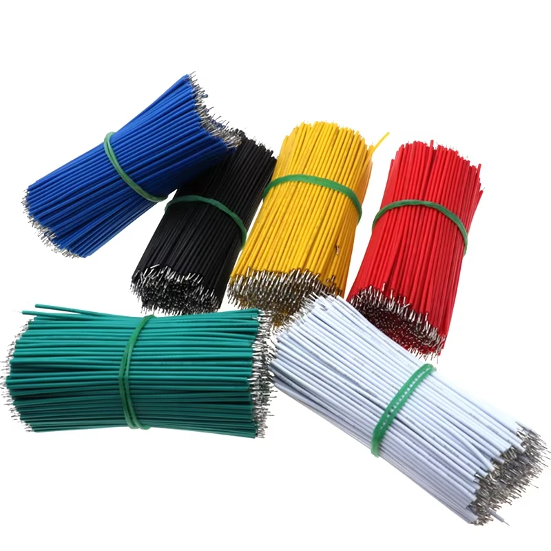 120 Teile/satz 24AWG Zinn-Überzogene Breadboard PCB Solder Kabel 24AWG 8cm Fly Jumper Draht Zinn Leiter Drähte 1007-24AWG Stecker Draht Image