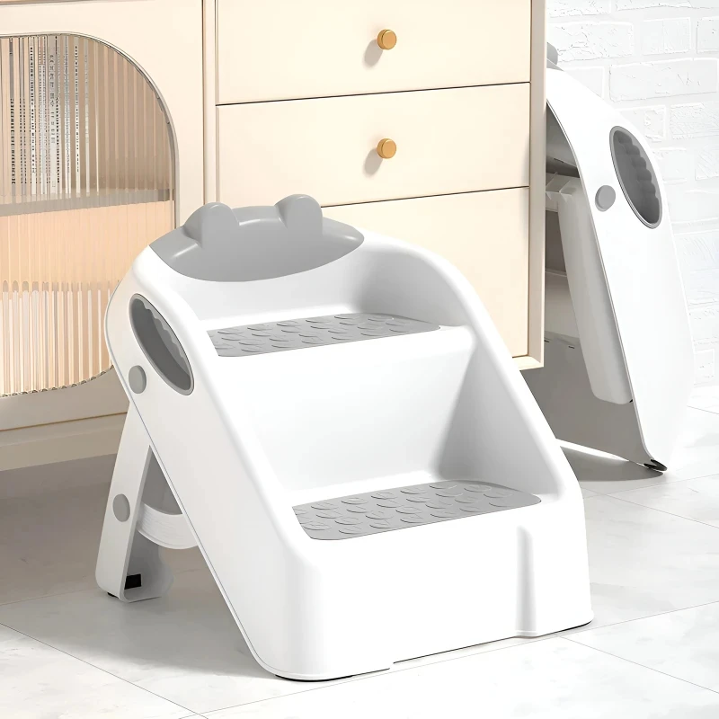 Kinder-Toilettentrainer-Tritthocker, rutschfester, faltbarer Töpfchensitz, Baby-Waschbecken-Toiletten-Tritthocker für das Töpfchentraining