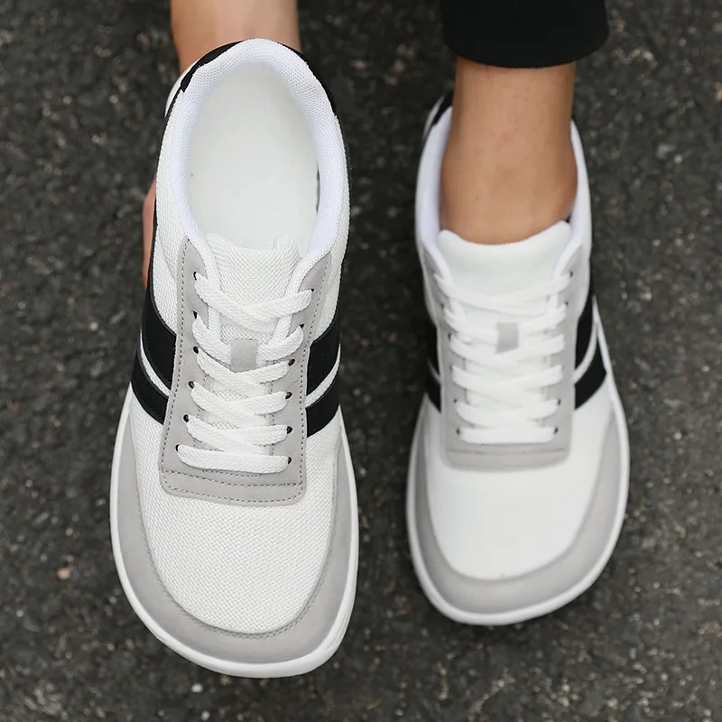 2026 Herrenschuhe mit breiter Zehenbox – Lässige, vielseitige Schuhe mit weicher Sohle und breitem Leisten, atmungsaktive Mesh-Sneaker für bequemes Barfußgehen