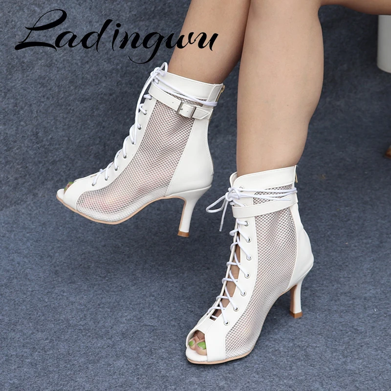 Ladingwu Gummi Sohle Dance Schuhe Frauen Latin Dance Schuhe Hochzeit Schuhe Outdoor Tanz Schuhe Ballsaal Trading Dance Schuhe