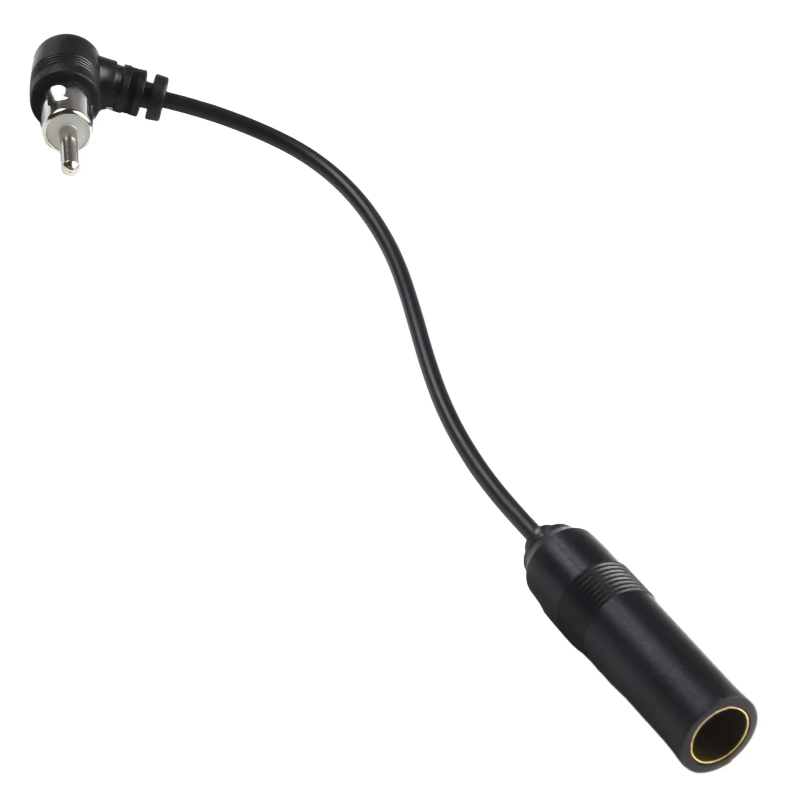 Auto-Stereo-Audio-Radio-Antennenadapter Fahrzeug FM/AM-Radio Antennenverlängerung Auto Universal-Winkelantenne Stecker-Kabel (männlich auf weiblich) Image