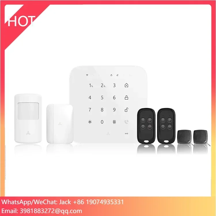 Sicherheitsalarm-Heimsicherheitssystem Tuya Smart DIY All-in-One Komplett-Set für Büro, einfache Installation, Einbruchschutz, mobile Anruffunktion, Hausalarmanlage-Kit Image