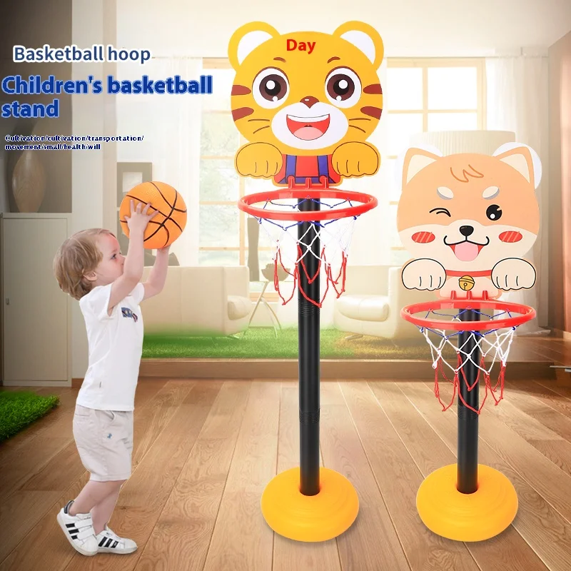 Kinderversion Vertikal verstellbarer Hebe-Basketballständer Outdoor Home Indoor Sports Cartoon Rebound Eltern-Kind-Interaktion Image
