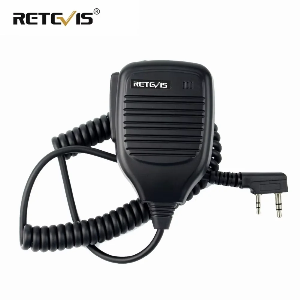 Retevis HK001 Handlautsprecher Walkie Talkie Mikrofon PTT MIC Radio für Retevis RB619 H777 Baofeng UV 5R Quansheng UV K5 Image