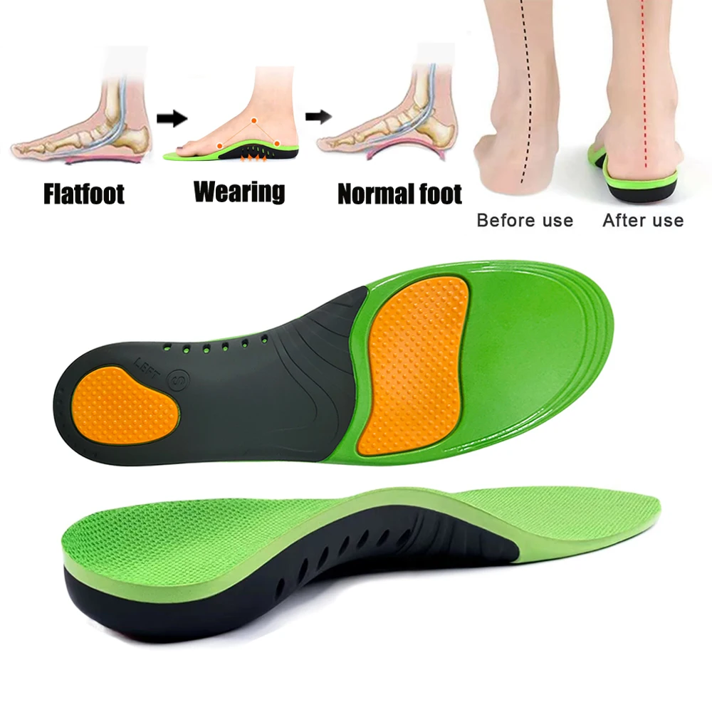 Premium Silikon Gel Einlegesohlen für Schuh Männer Frauen Orthopädische Fußgewölbe Unterstützung Sporteinlagen für Plattfüße Plantarfasziitis Schuhsohle Image