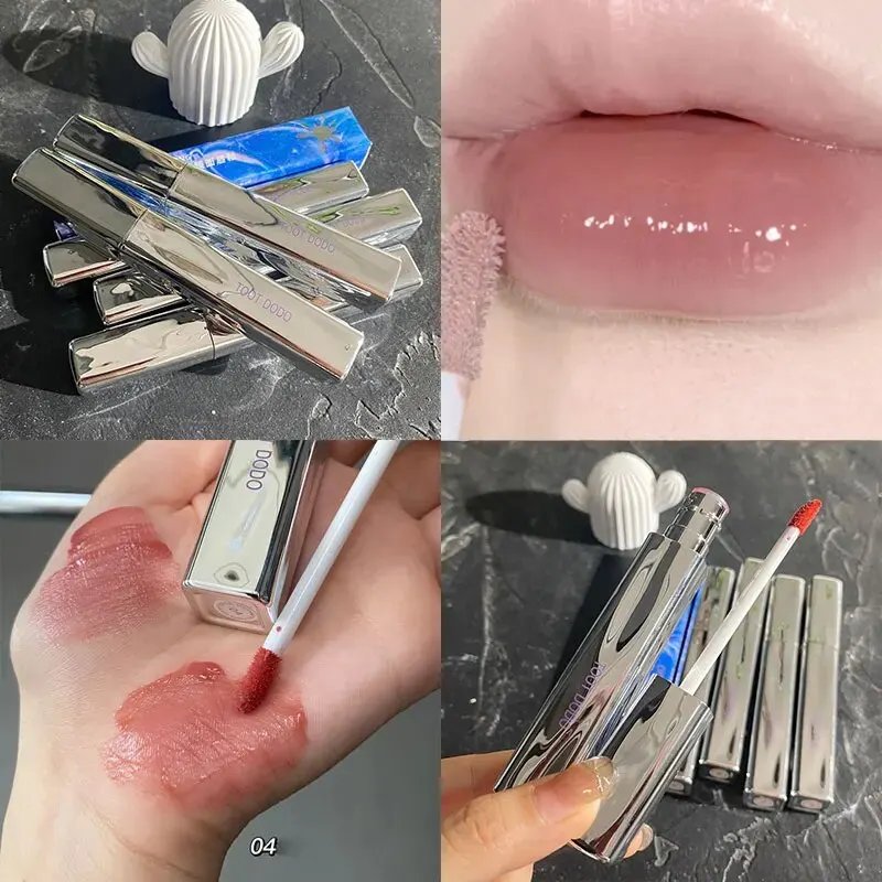 Toot dodot820 floral zentrum spiegel lip gloss ist hell und nicht ölig, feuchtigkeit spendend und farb anzeige. Die Lippen sind wässrig, tr Image