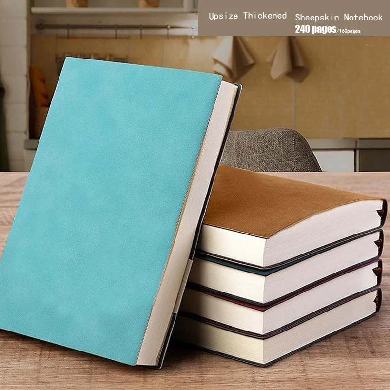 Verdicktes A5 A6 B5 Business Pu Notizblock Schaffell Student Briefpapier Notizbuch Liniertes Tagesplaner Notizbuch Journal Image