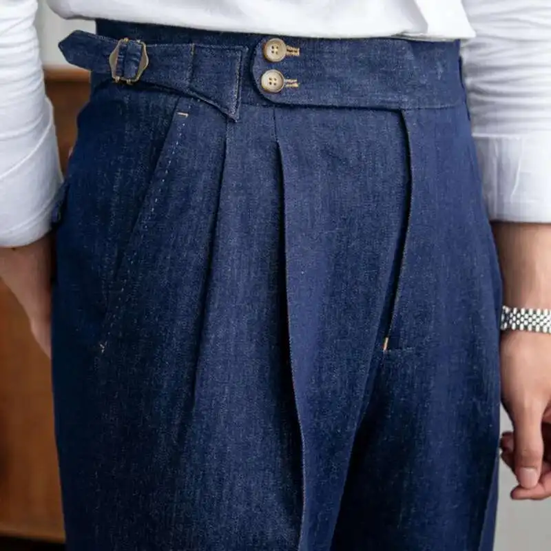Hohe Qualität Italien Business Kleid Hosen Männer Büro Social Anzug Hosen Casual Hochzeit Bräutigam Hosen Pantaloni Uomo Casual Blau
