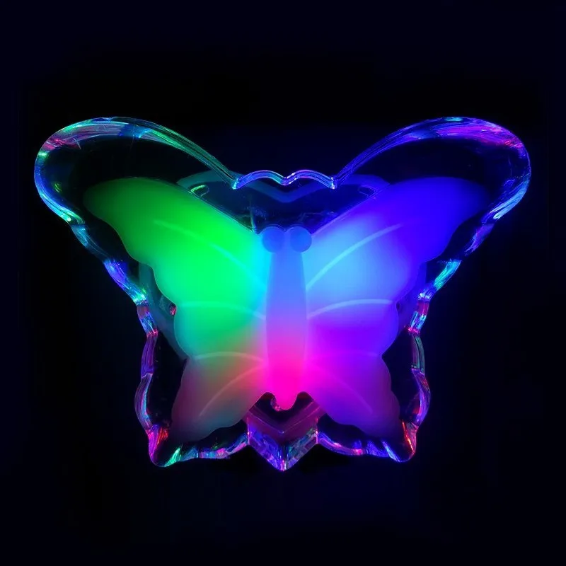 Plug-in LED Nachtlicht Kreative Schmetterling Form Lampe Romantische Steckdose Neon Lichter für Kinderzimmer Dekoration