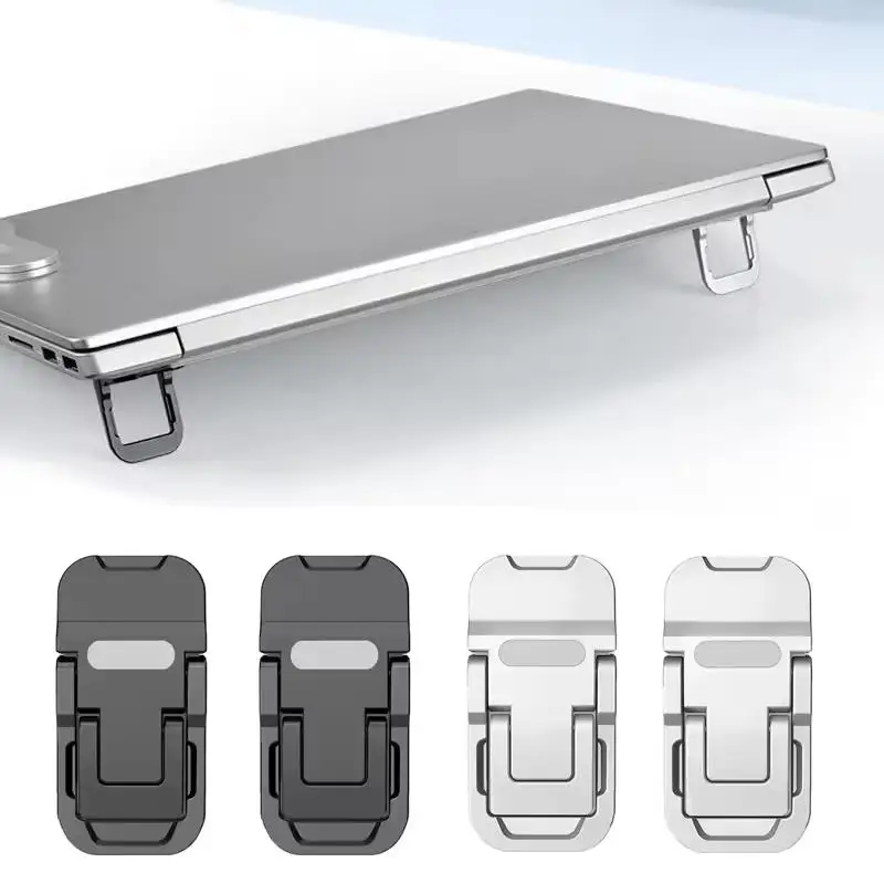2 teile/satz Faltbare Laptop Ständer Tragbare Notebook Unterstützung Halter Einstellbare Riser Kühlung Halterung Universal für Laptop Tablet Image