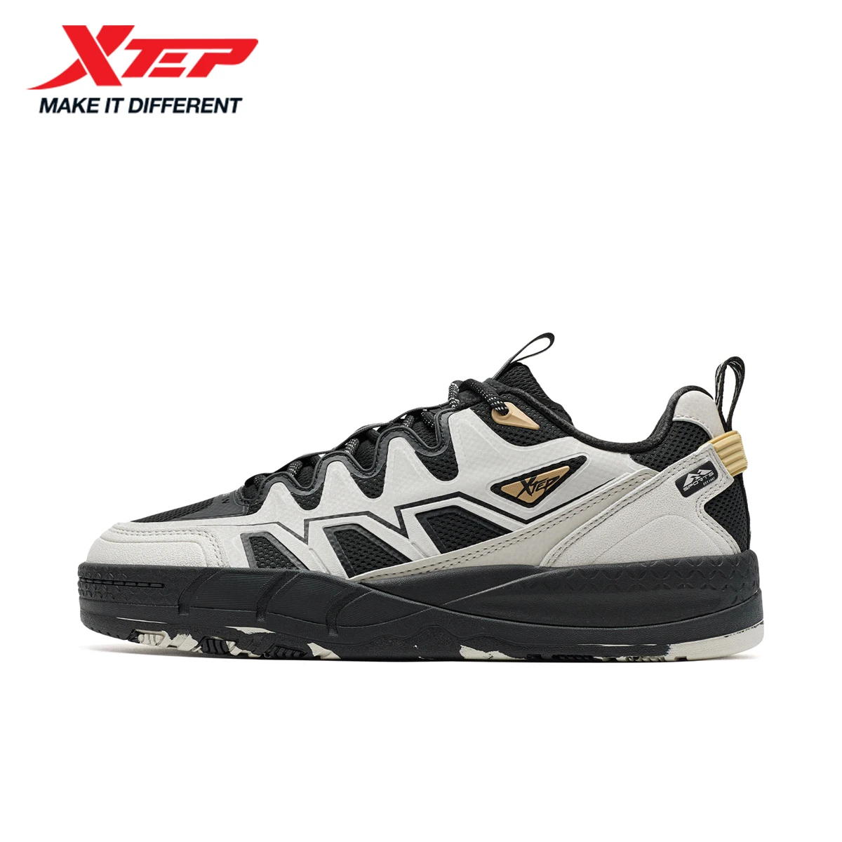 Xtep MIZONG Skateboard-Schuhe für Herren, 2022, Sommer, leicht, Haltbarkeit, Freizeit, modisch, Schnür-Sportschuhe 975319310016
