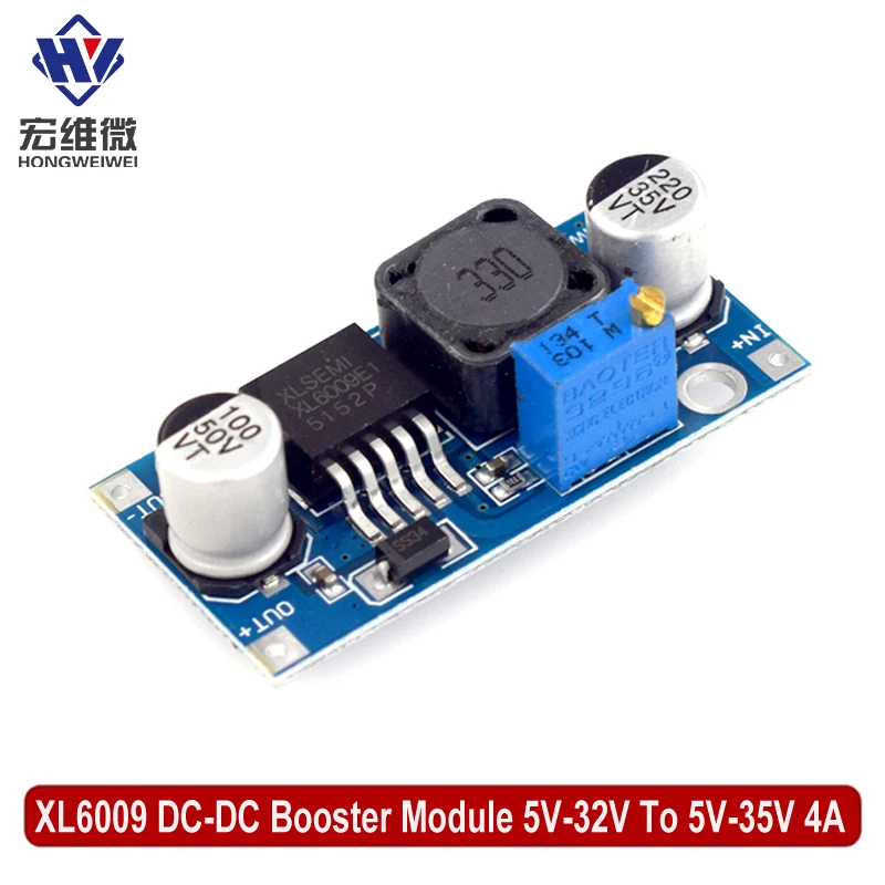 XL6009 4A Boost Converter Step Up Einstellbar 15W 5-32V zu 5-50V DC-DC Netzteil Modul LM2577 Step-up Modul Image