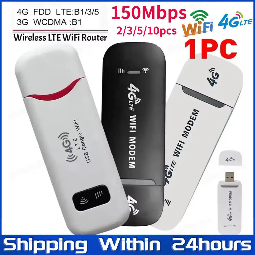4G/5G LTE Wireless USB Dongle Mobile Breitband 150Mbps Modem Stick 4G Sim Karte Wireless router Home Office Wireless WiFi Adapter Image