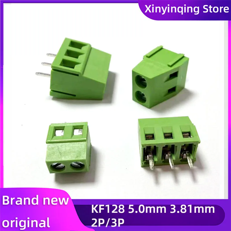XYQ 10PCS KF128 3,81mm 5,0mm Schraube-typ PCB klemmen 2Pin 3Pin 300V 10A PCB Schraube terminal Block Stecker kann gespleißt werden Image