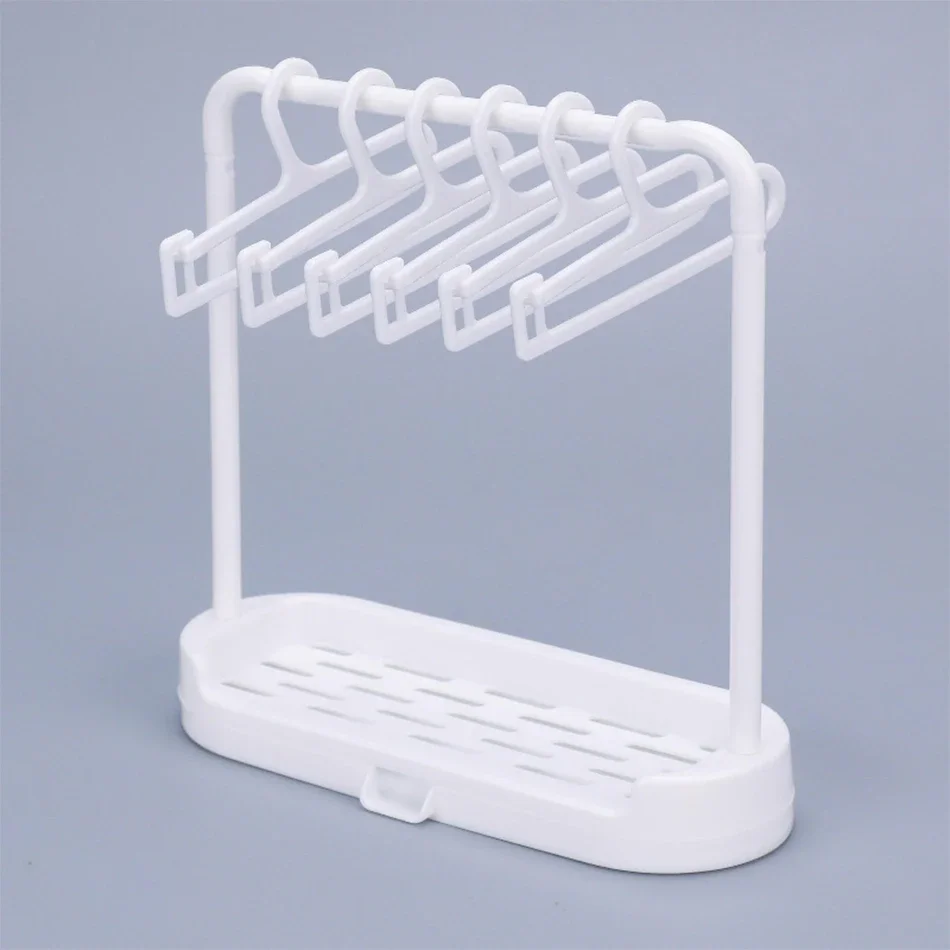 Großhandel Für Labubu Kleiderbügel Rack Für Puppe Kleidung Schuhe Lagerung Rack Kunststoff Zubehör Dekoration Mädchen Geburtstag Geschenk