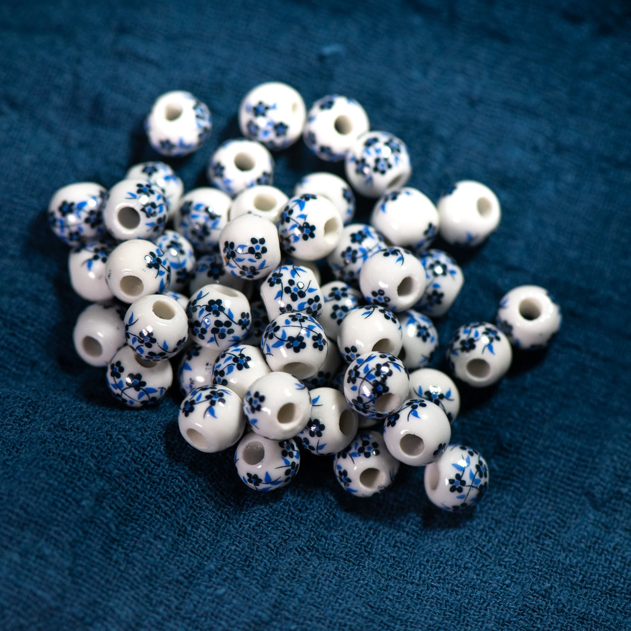 Jingdezhen-Keramik perlen für die Schmuck herstellung, 8 #50 Stück, viele Perlen, Verkauf durch Taschen, # a401a Image
