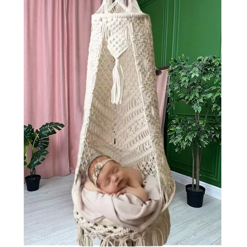 Neugeborenen Fotografie Hängematte, Spitze Hängende Schlinge Swaddle für Baby Kinder Foto Requisiten, Infant Shooting Studio Hintergrund Dekor Image