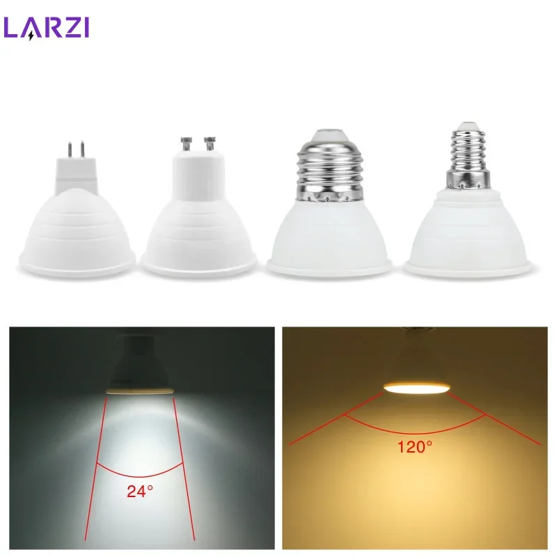 Led-lampe E27 E14 MR16 GU10 GU5.3 Lampada Led 6W 220V 230V 240V 24/120 grad Bombillas Led Lampe Scheinwerfer Lampara LED Spot Licht