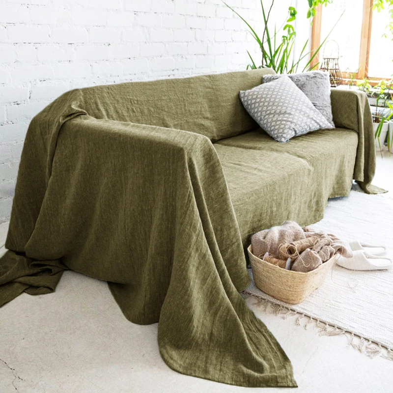Premium-Qualität Sofa Schon bezug, Leinen Sofa bezug, weiche Couch Stuhl bezug für Wohnzimmer Schlafzimmer Loves eat Home Textil Image