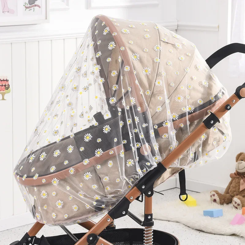 Baby Warenkorb Sonnenschirm Moskitonetz Universal Kinderwagen Net Buggys Insekten Fliegen Net Schutz Abdeckung für Kinderwagen Kinderwagen Image