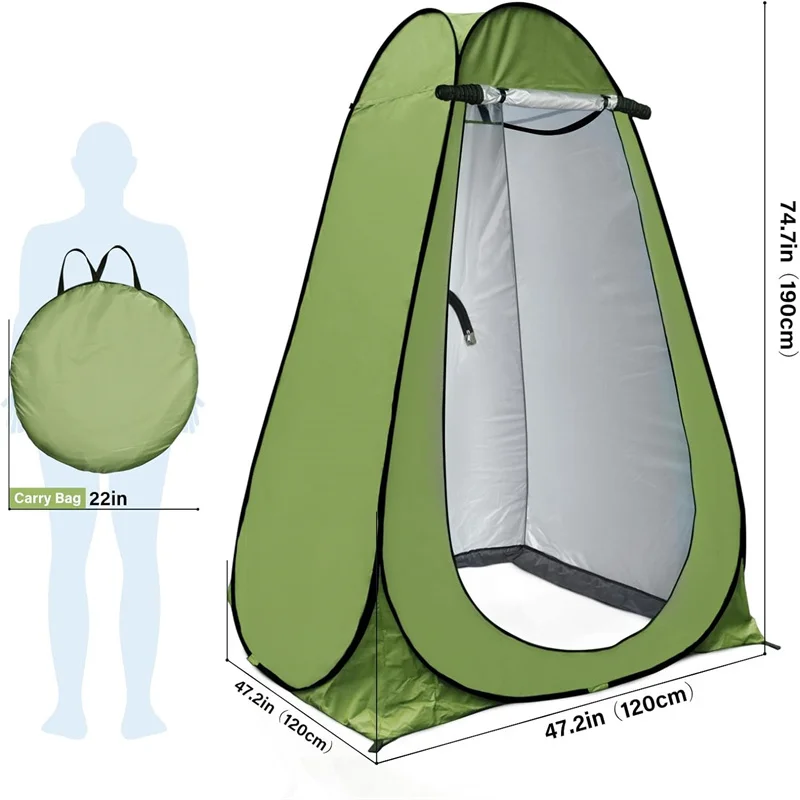 Tragbare Outdoor-Camping Dusche Zelt Umkleidekabine Toilette für Strand mit Trage tasche Privatsphäre Zelt & Dusch tasche