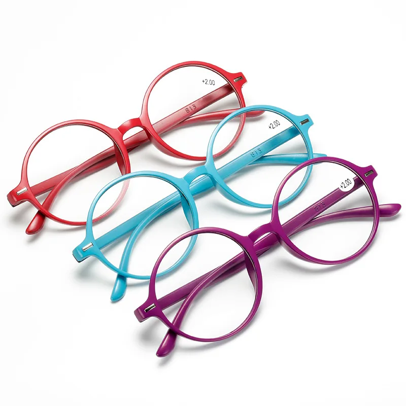 Neue Lesebrille Männer Frauen Runde Vintage Lesebrille Leichte Mode Presbyopie Brille +1 +1,5 +2 +2,5 +3 +3,5 Image