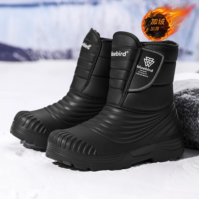 Wasserdichte Schneestiefel, große Größe 50/51, für Damen und Herren, leichte, mit Plüsch gefütterte, warme Schuhe, Botines Hombre Bottine
