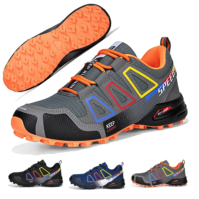 Herren Wasserdichte Wanderschuhe Verschleißfeste Outdoor-Schuhe Leder Wander- und Jagdschuhe Taktische Sportschuhe für Männer Image