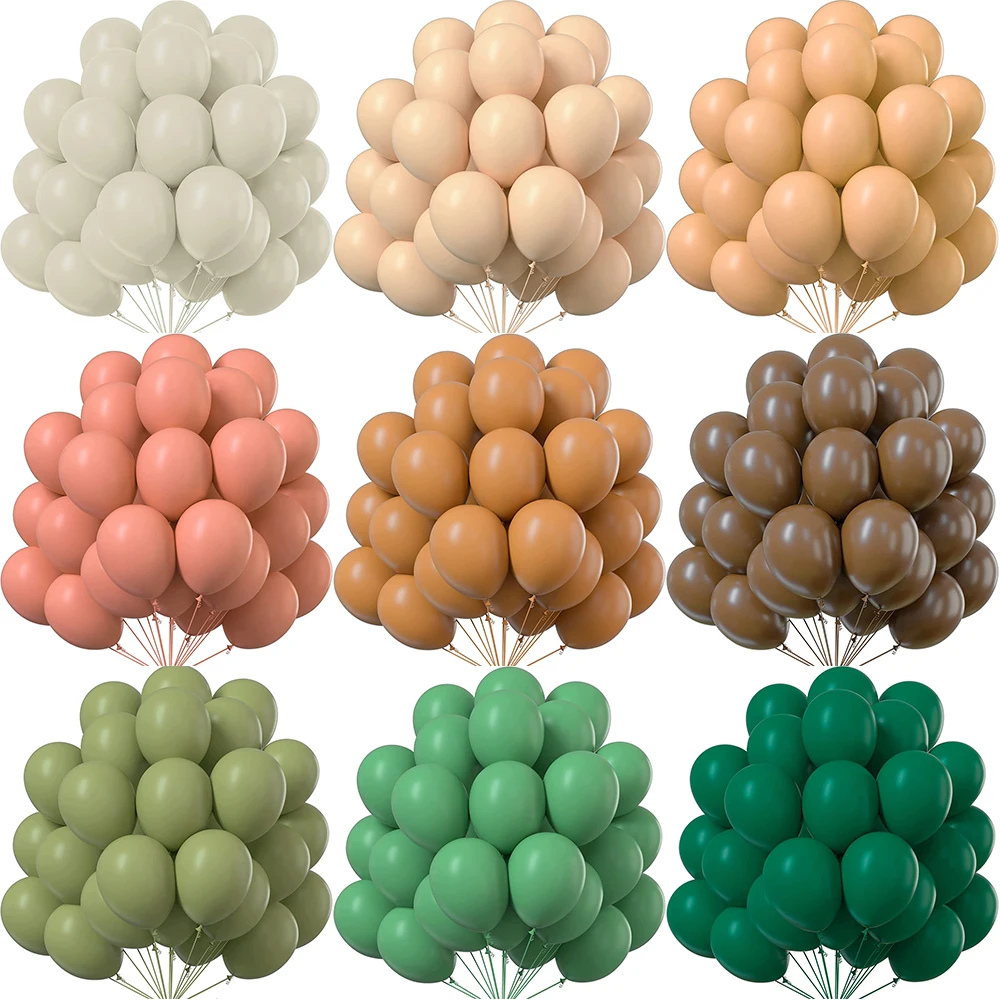 5/10/12/18inch Retro Weiß Sand Ballon Rosa Kaffee Sage Grün Ballon Geburtstag Party Dekoration baby Dusche Globos Hochzeit Decor Image